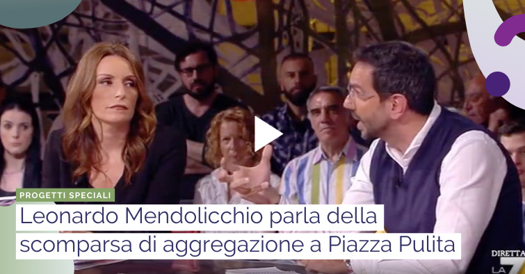 Sta scomparendo ogni forma di aggregazione: parla mendolicchio a piazza pulita